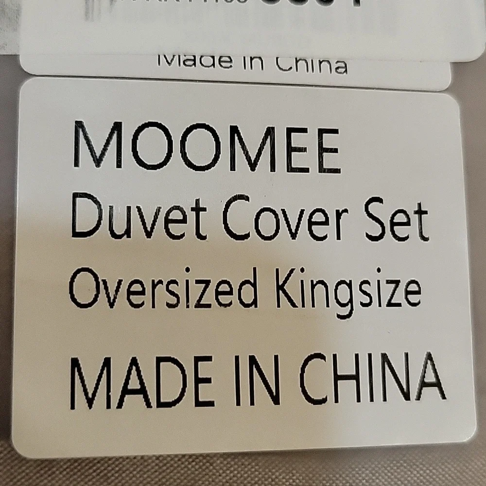 Moomee size	oversized king